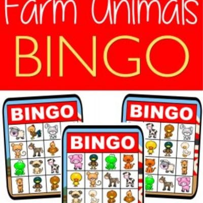 printable farm bingo