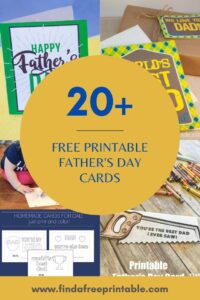 free printable Father's Day cards