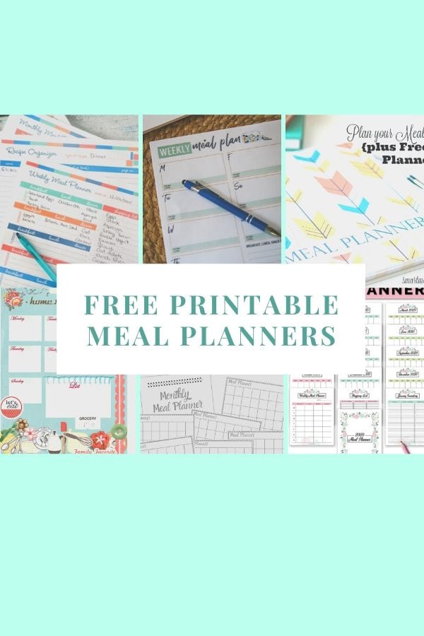 free printable meal planners