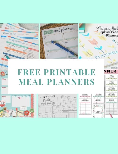 Free Printable Meal Planners - Find a Free Printable
