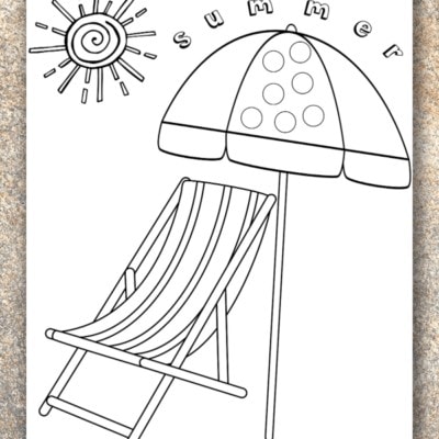 beach coloring pages