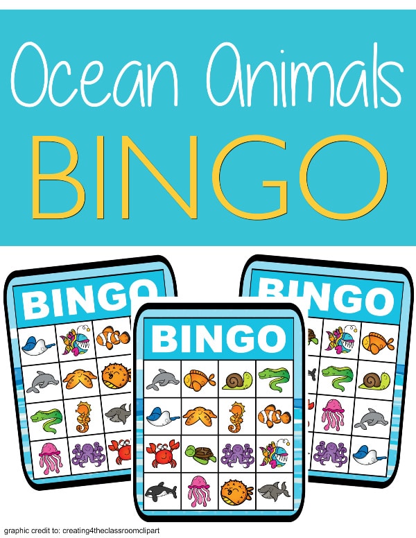 Ocean Bingo Find a Free Printable