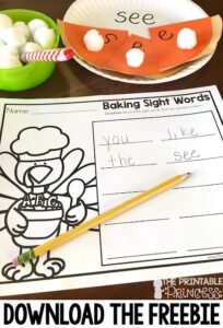 baking sight words