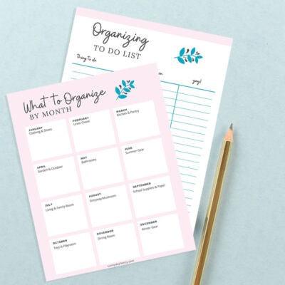 Free Home Organization Printables - Find a Free Printable