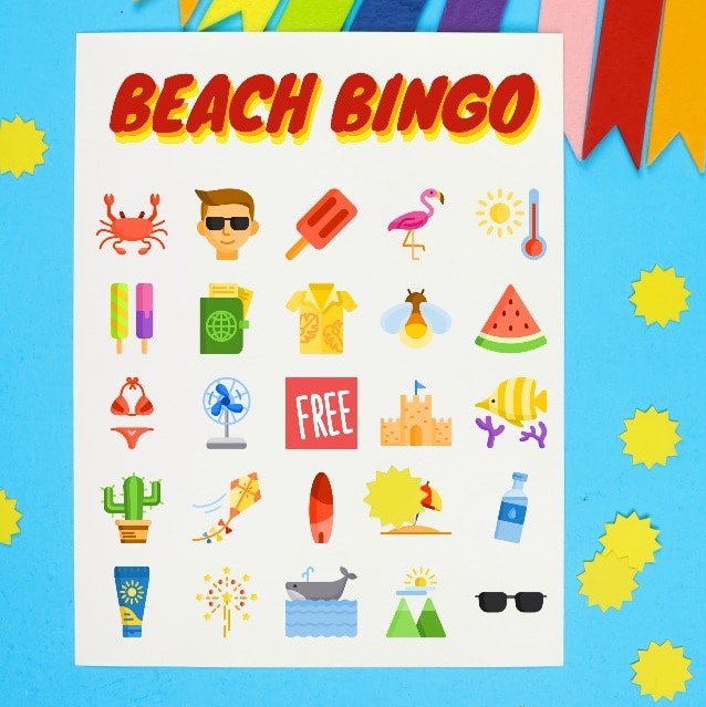 beach bingo game