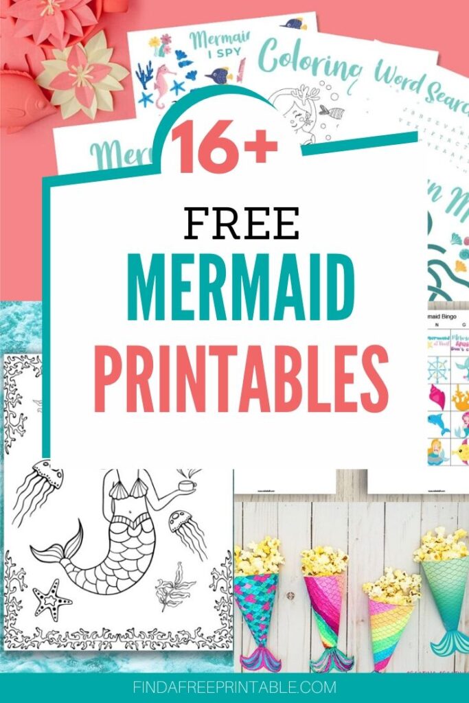 free mermaid printables
