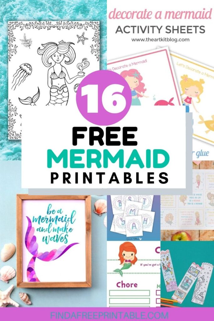 Free-Mermaid-Printables-5 - Find a Free Printable