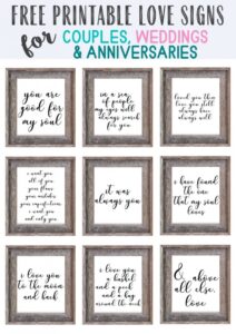 Free Wedding Printables - Find a Free Printable