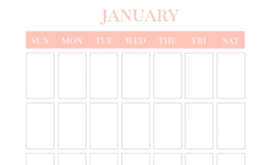 Free Blank Monthly Calendar Printables - Find a Free Printable
