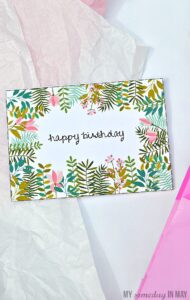tropical birthday card