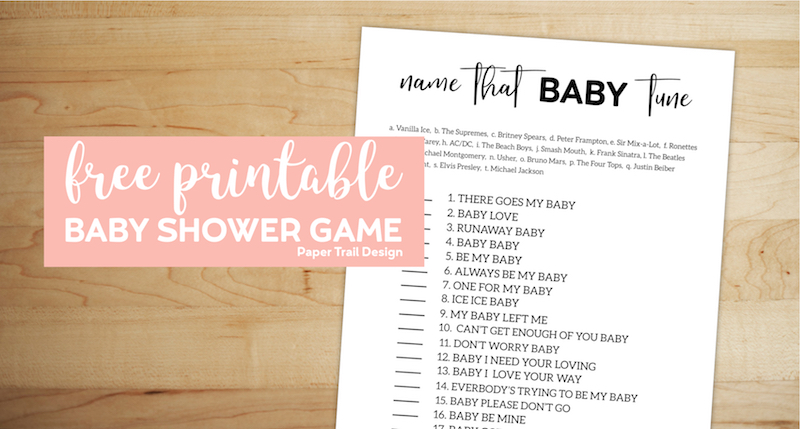 Baby Shower Game Printables - Find a Free Printable