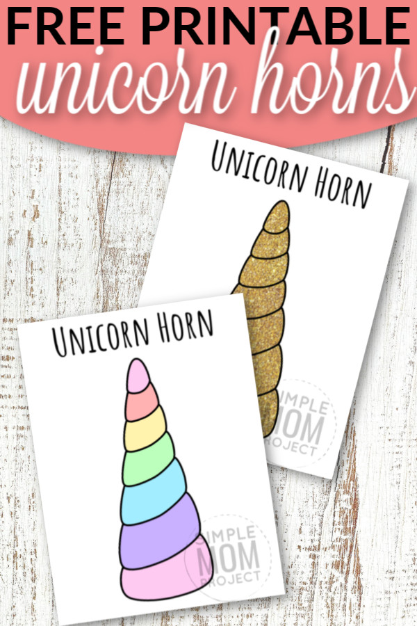 unicorn horn printable