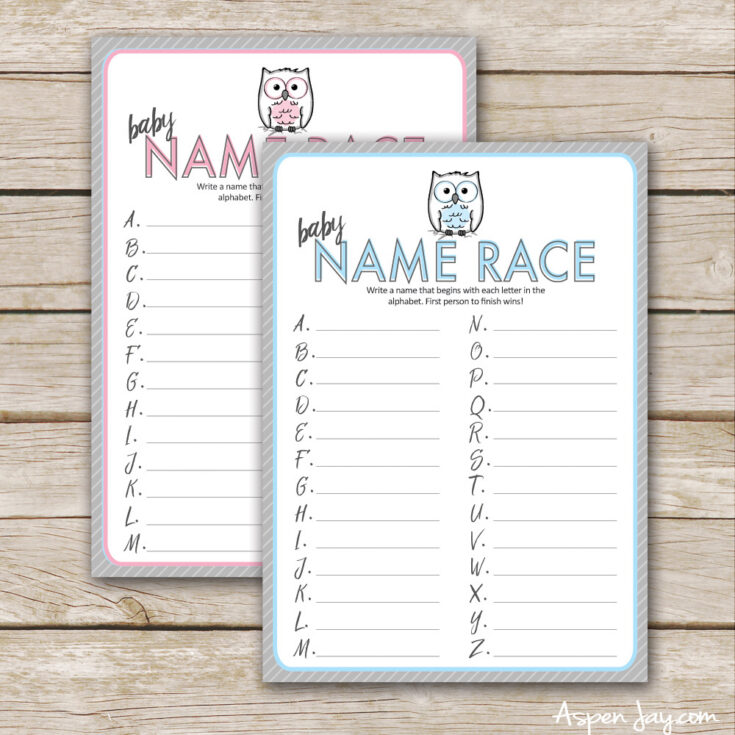 baby name race game