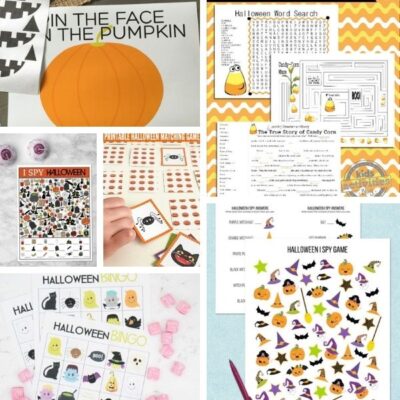 free printable Halloween games and activities