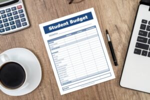 college student budget template printable