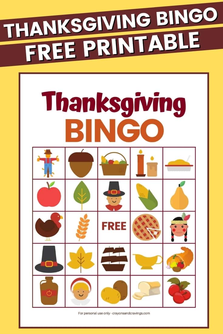 Thanksgiving Bingo Free Printable - Find a Free Printable - Thanksgiving Bingo Game For Elementary Students