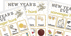free printable New Year's Eve Scavenger Hunt