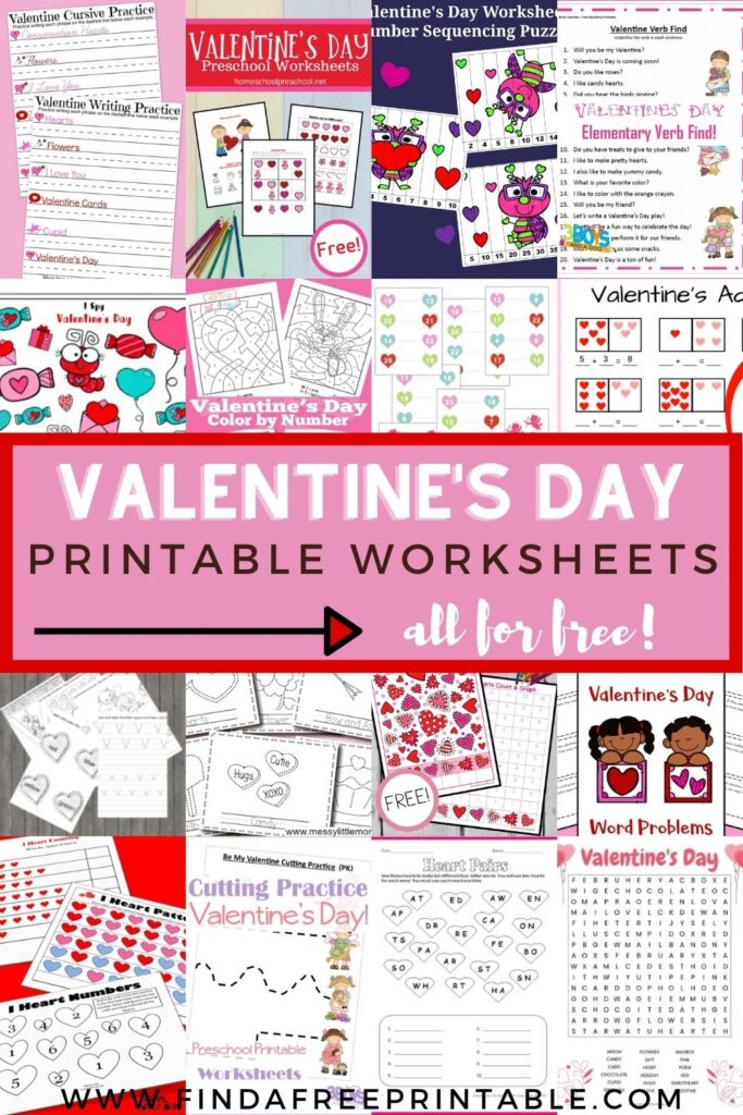 Free Valentine's Day worksheets