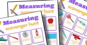 printable measuring scavenger hunt