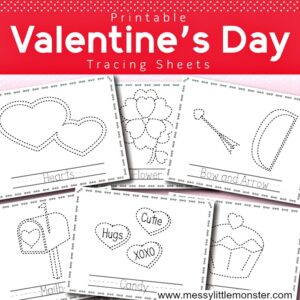 valentine tracing sheets