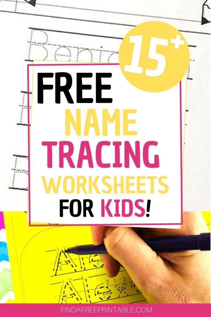 free name tracing worksheets