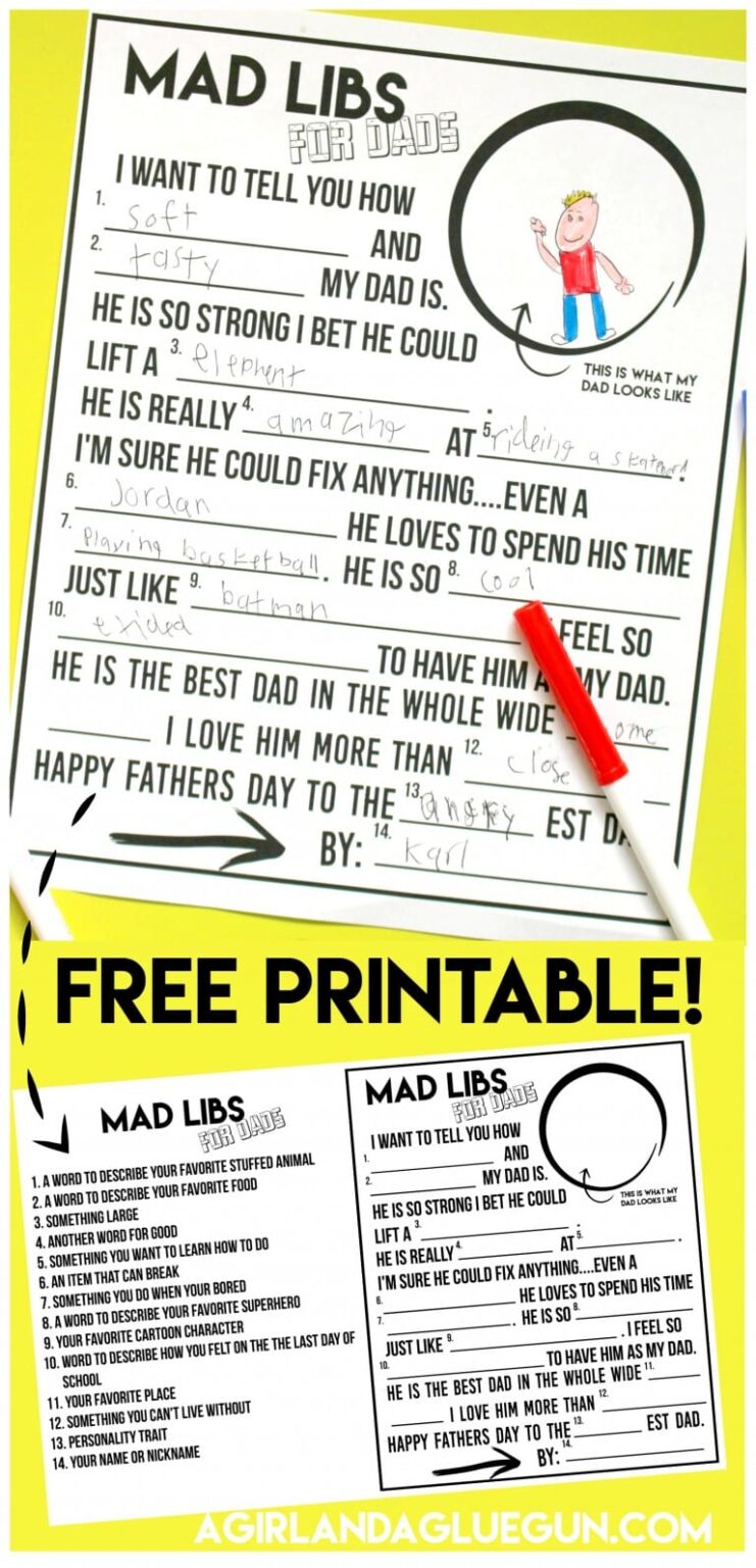 Free Printable Mad Libs - Find a Free Printable