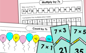 multiplication by 7 worksheet