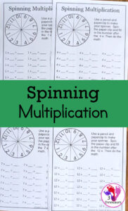 spinning multiplication sheets