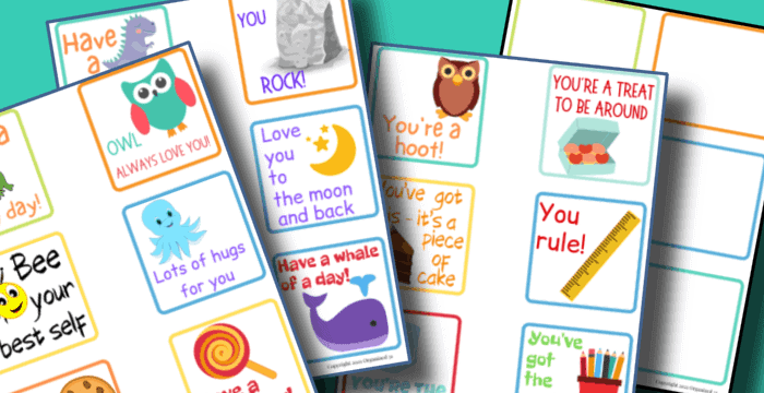 printable lunch box notes for kids