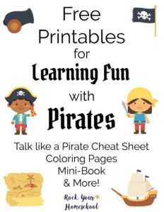 printable pirate learning activities