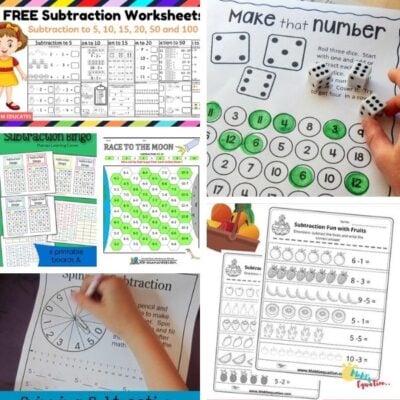 free printable subtraction worksheets for kids