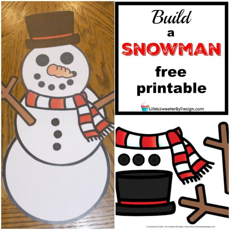 build a snowman printable