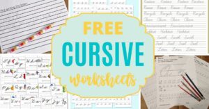 Free Cursive Worksheets