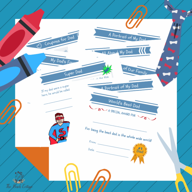 Best Dad Color sheets