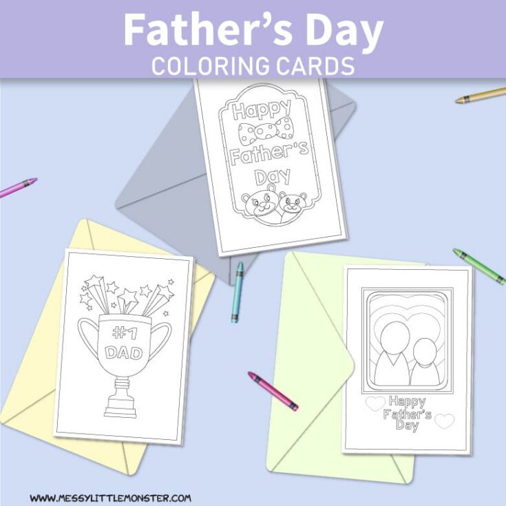 Dad Coloring Cards