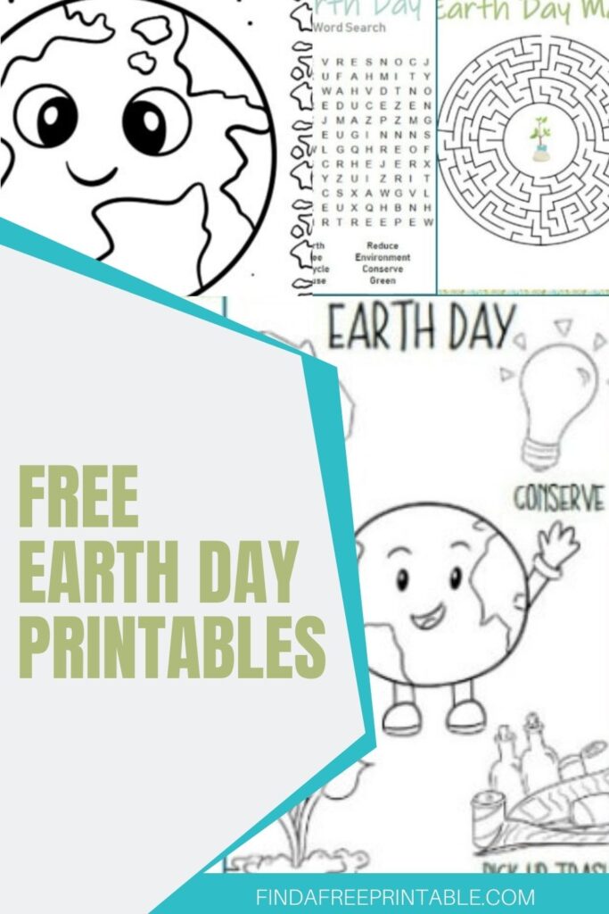 Free earth day printables pin