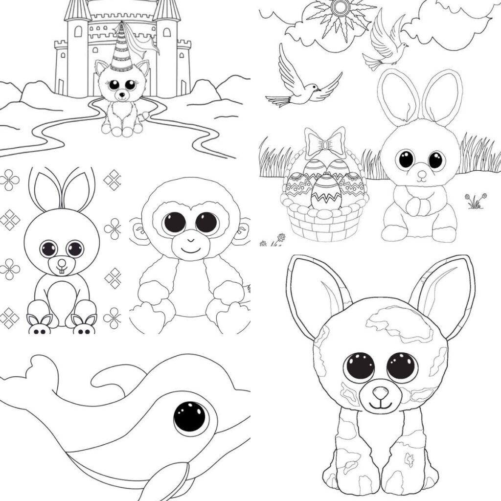 Beanie boo coloring sheets