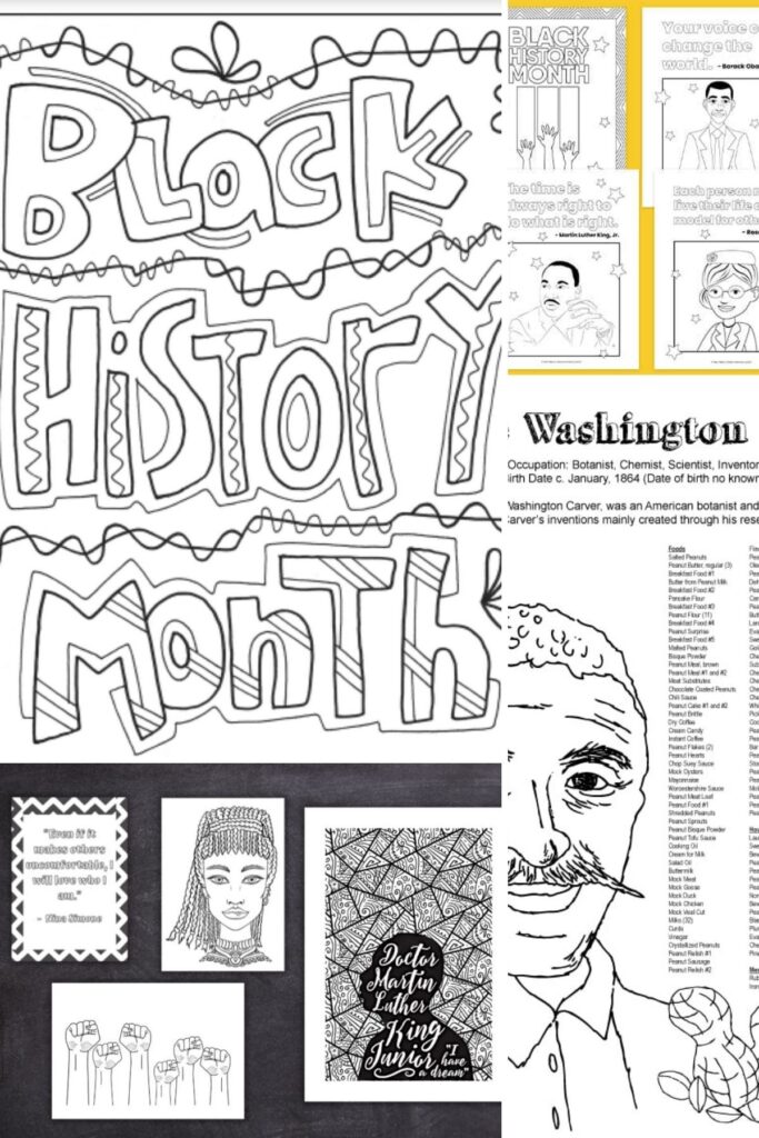 Free Printable Black History Coloring Sheets