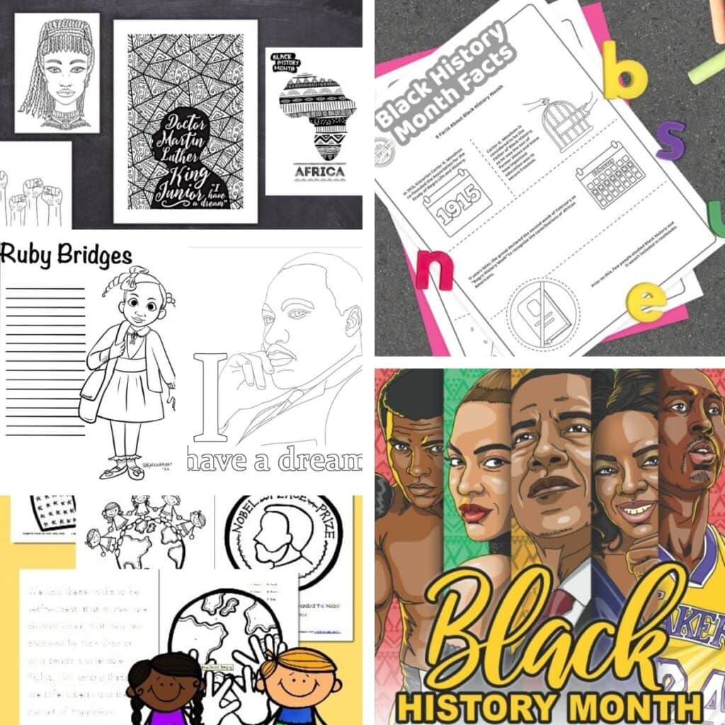Black History Month Coloring Sheets Free
