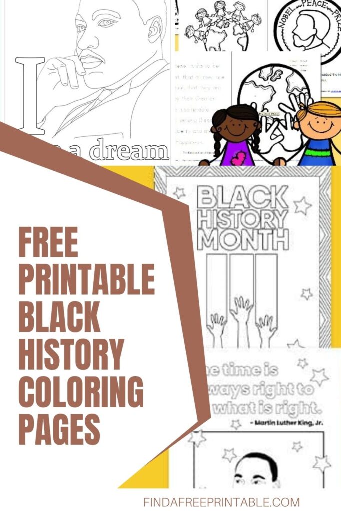 Black History Coloring Pages Pin