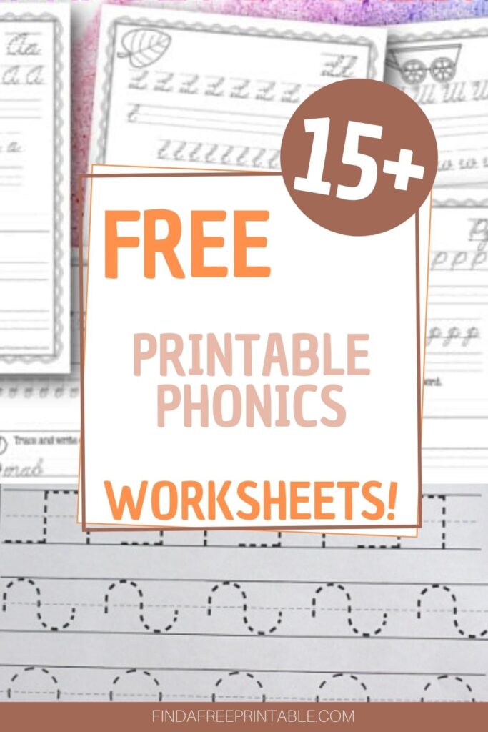 Free Printable Phonics Worksheets Pin