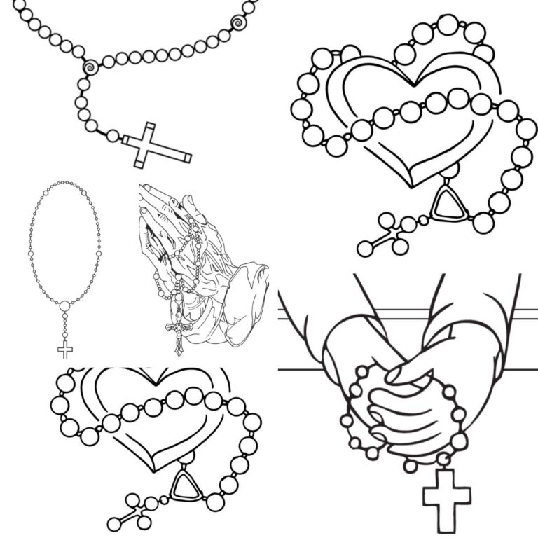 Free Printable Rosary Coloring Pages - Find a Free Printable