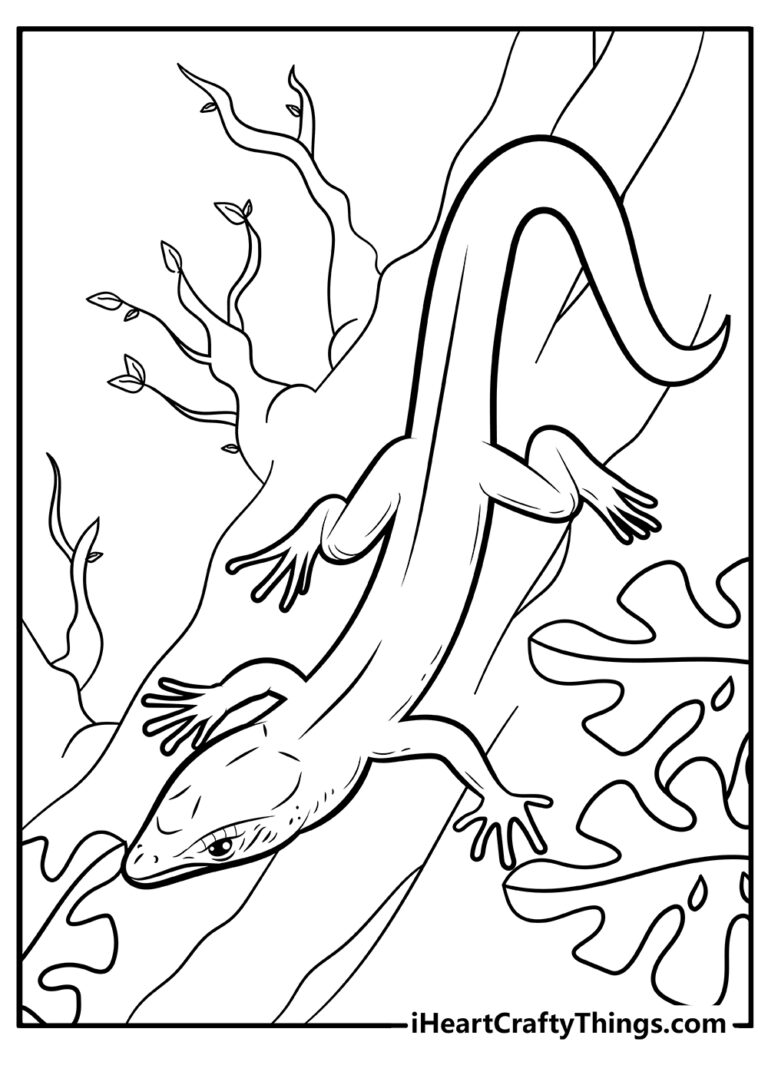 Free Printable Lizard Coloring Pages - Find a Free Printable