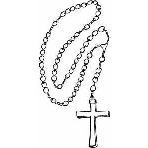rosary with big cross