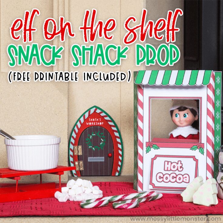 elf on the shelf snack shack prop