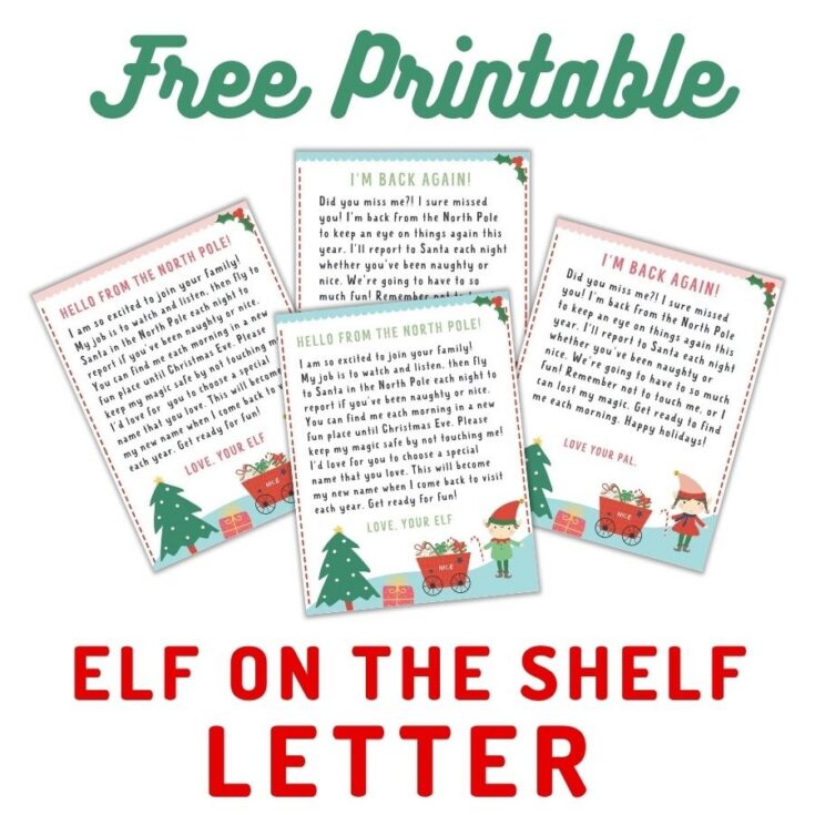 free printable elf on the shelf letter