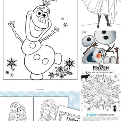 Free Frozen Coloring Printables