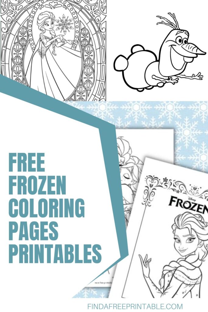 Free Frozen Coloring Pages Printables Pin