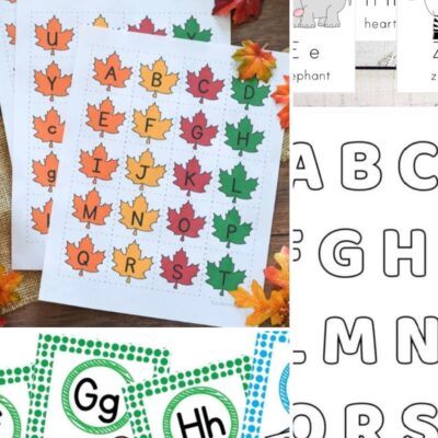 Printable Cards with letters