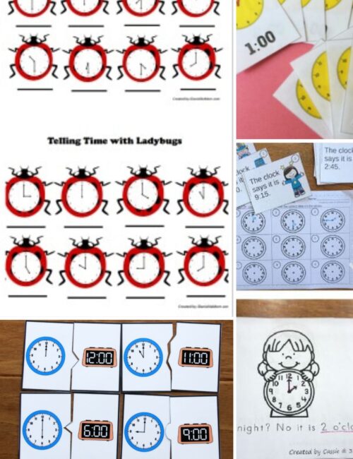 Free Telling Time Sheets